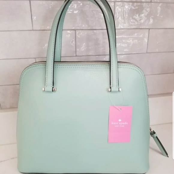 SOLD! NWT Kate Spade♠️Medium Dome Satchel Spring Meadow - Picture 2 of 10